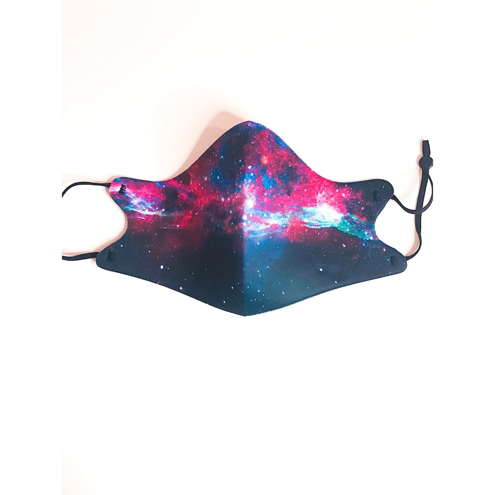 Galaxy Face Mask Red adjustable